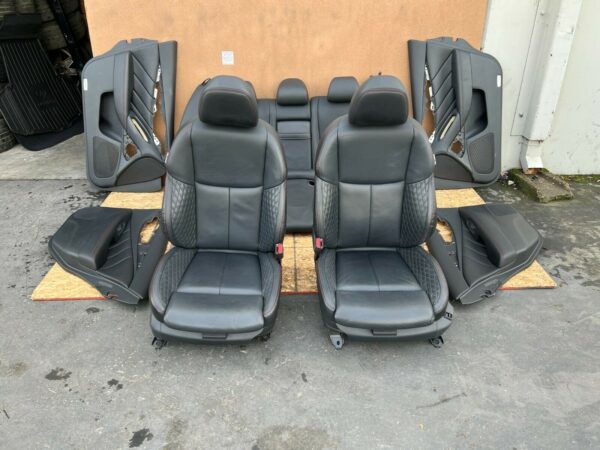 INFINITI Q50 2014-2022 OEM FRONT REAR LEFT RIGHT BLACK SPORT SEATS W/ DOOR PANELS
