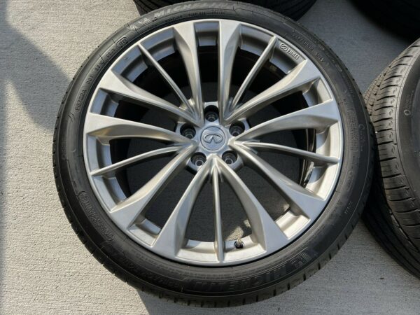 photo_2023-02-06_10-05-43 2015+ INFINITI Q50/Q60 19" FACTORY OEM STAGGERED WHEELS RIMS SET TIRES OEM