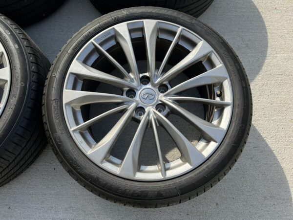 photo_2023-02-06_10-05-46 2015+ INFINITI Q50/Q60 19" FACTORY OEM STAGGERED WHEELS RIMS SET TIRES OEM