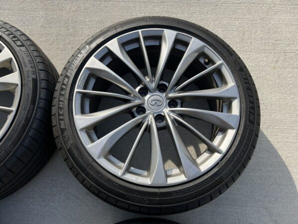 photo_2023-02-06_10-05-49 2015+ INFINITI Q50/Q60 19" FACTORY OEM STAGGERED WHEELS RIMS SET TIRES OEM