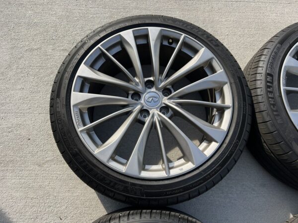 photo_2023-02-06_10-05-58 2015+ INFINITI Q50/Q60 19" FACTORY OEM STAGGERED WHEELS RIMS SET TIRES OEM