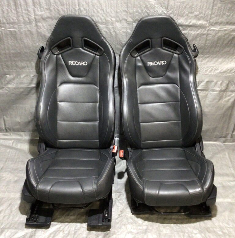 photo_2023-02-08_19-15-37 2018-2020 Ford Mustang GT S550 Black Leather Recaro Front Seats / FM005