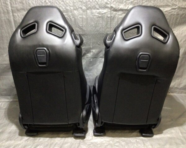 photo_2023-02-08_19-16-01 2018-2020 Ford Mustang GT S550 Black Leather Recaro Front Seats / FM005