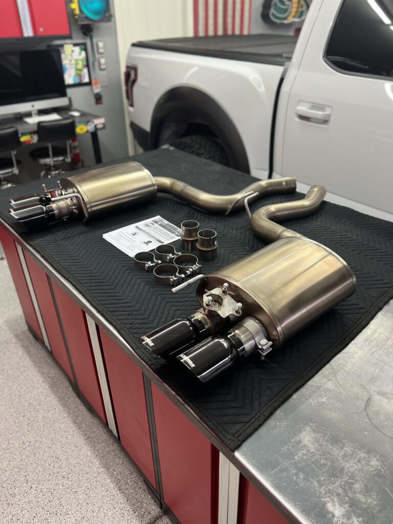 2018-22 Mustang CORSA axle back w/ active exhaust. Black chrome tips.