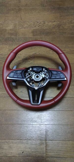 NISSAN SKYLINE R35 GTR GT-R OEM LEATHER FACTORY STEERING WHEEL EBA JDM 16-20