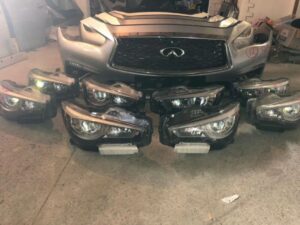 Infiniti Q50 /G37 headlights and bumper assembly