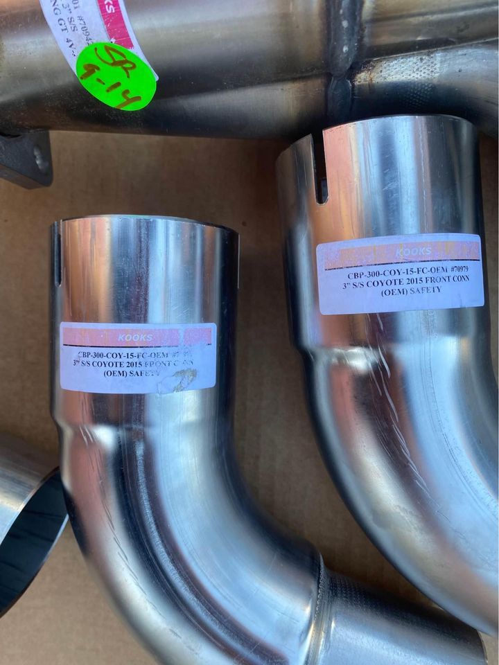 KOOKS 2015-2023 Mustang GT 1-7/8” Headers with 3” SS Catted Connection Pipes
