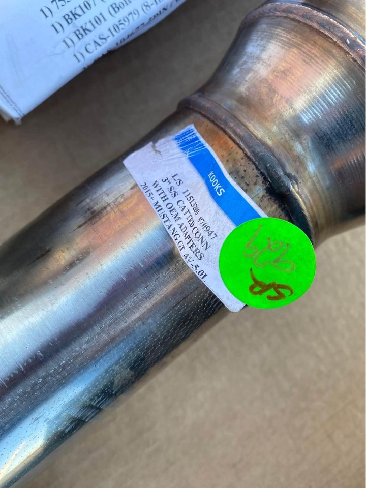 KOOKS 2015-2023 Mustang GT 1-7/8” Headers with 3” SS Catted Connection Pipes