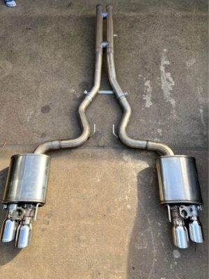 Corsa Cat-Back Exhaust System 3" Active Sport To Xtreme With 4" Polished Quad Tips Mustang With Active Exhaust Fastback GT 2018-2023