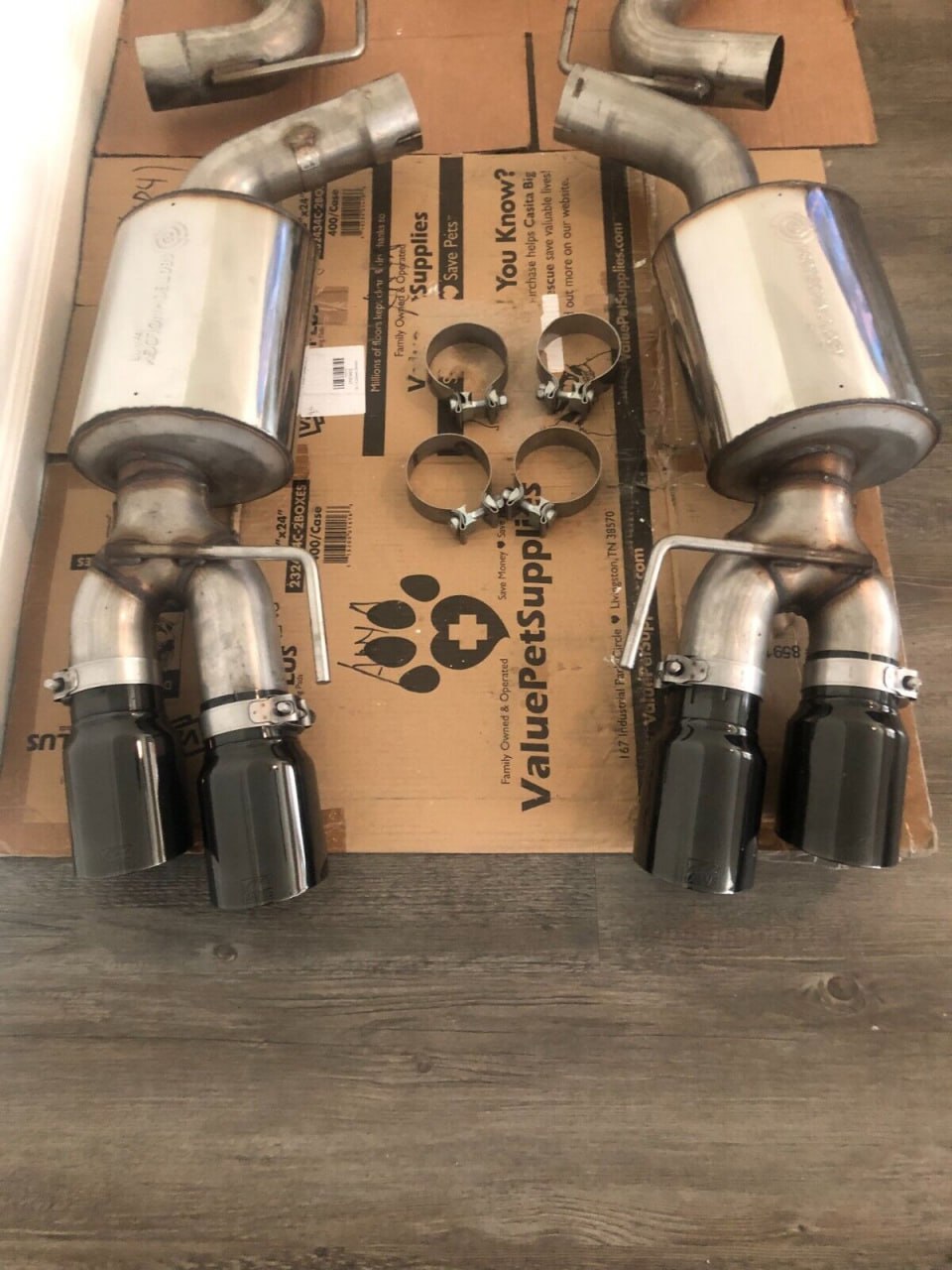 AWE Cat-Back Exhaust Touring Edition Without Active 4" Tips Black 2018-2023 Ford Mustang Gt