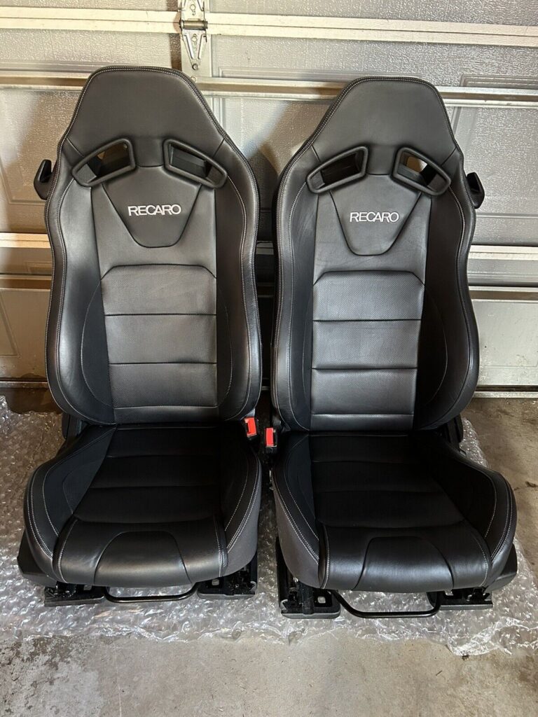 Ford Mustang Oem Recaro Black Leather Seats 2015-2019